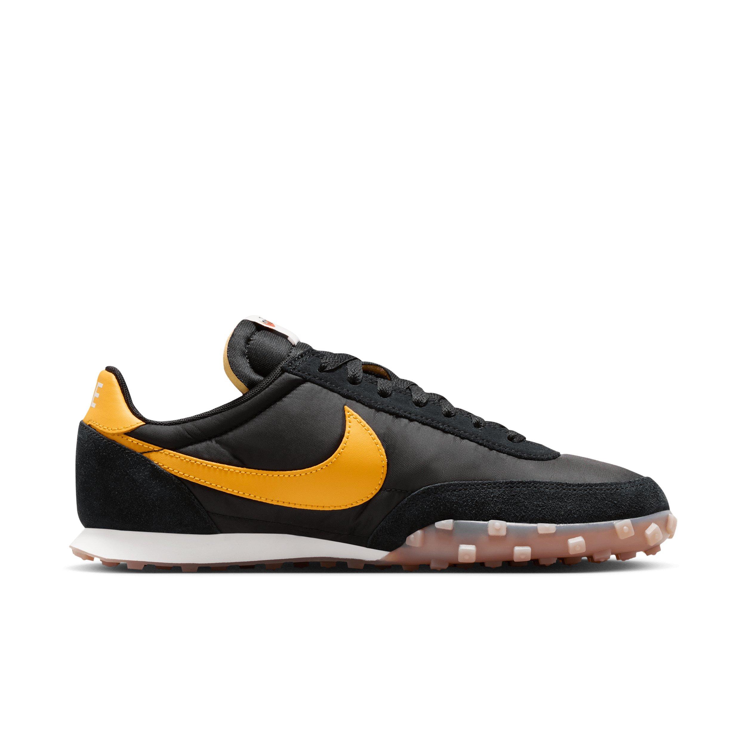 Nike Waffle Racer "Black/Sail/Gum Medium Brown/University Gold" Men's Shoe - BLACK/SAIL/MD BROWN/GOLD